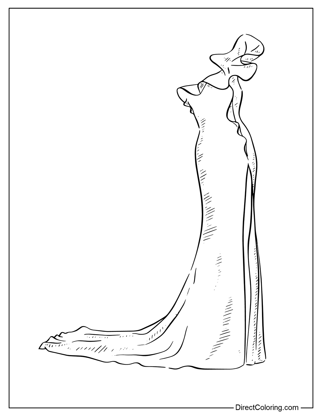 A Showstopper Structured Dress Coloring